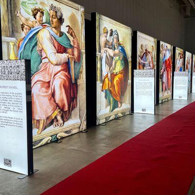 Life-size, up-close iconic frescoes of Michelangelo on view at Festival Hall now - Oct 1