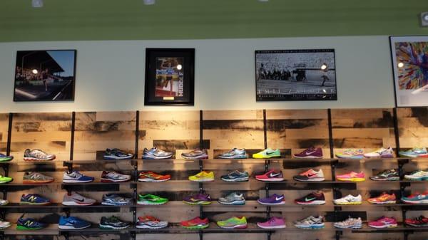 Wall of shoes