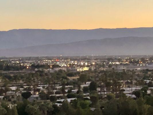 The back drop to a private session in Palm Springs