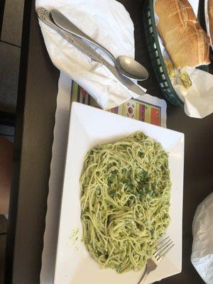 Angel hair Pasta with Pesto