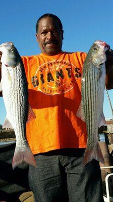 Our favorite angler and his catch of the day!