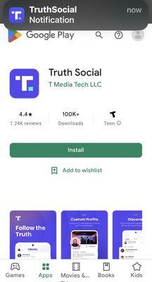 10/12/22: TruthSocial App Now Available on Google Play Store. Join the FASTEST GROWING SOCIAL MEDIA.