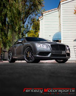 2013 Bentley Continental GT Sitting on 22" Gloss Graphite Savini Wheels mounted onto Pirelli tires. Tuned with a VR tune.