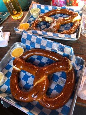 Giant pretzels