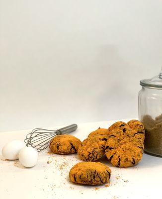 Chocolate Butternut Crinkle Cookies