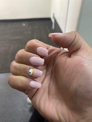 Chipped tips from DIP being to thin. NATURAL NAILS breaking because of the DIP