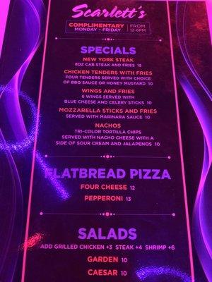 Menu 12/21