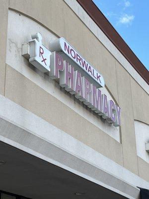 Norwalk Pharmacy sign