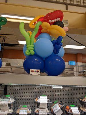 Balloon fish at the Carryout Cafe