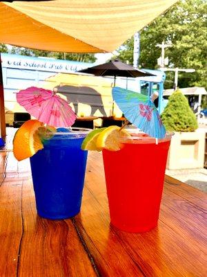 Blue Raspberry & Watermelon Lemonade Slushy.