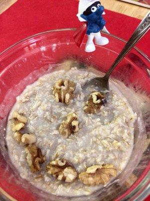 Covid House Arrest Day 32. Irish Oatmeal with Walnuts. 04/13/2020