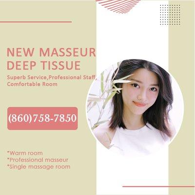 New Masseuse - Specializes in Deep Tissue - Call (860)758-7850