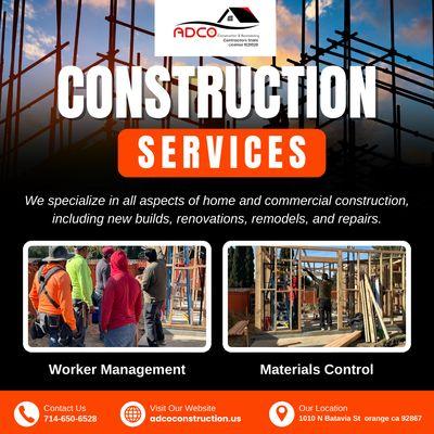 "We turn your ideas into successful projects. Contact us today!"
adcoconstruction.us