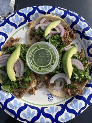 Beef taco plate ($11) Delicious!