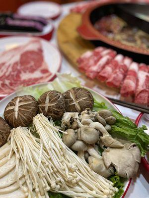 Mushroom combo platter