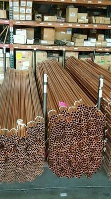 Stick of type L hard copper pipe