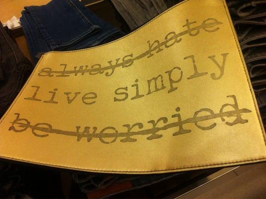 Cute bag with cool message