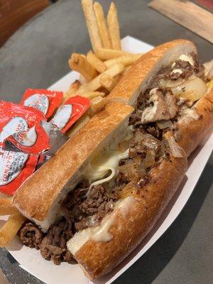 Cheesesteak with 3 Cheese