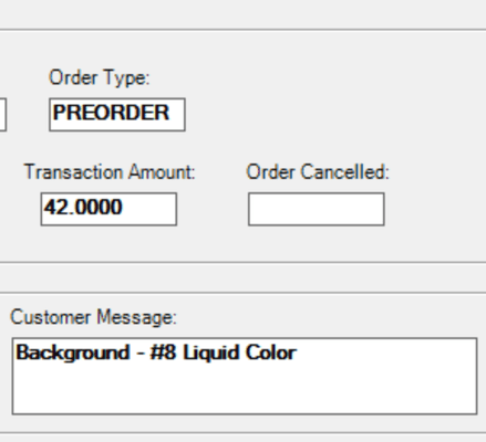 Screen Cap showing the order form clearly calling out the requested background, but they printed it with the wrong one.