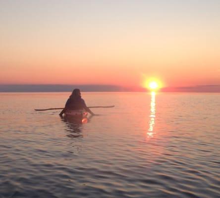 Sunset, Lake Ontario at Wilson.