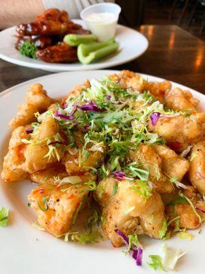 Firecracker Cauliflower and Kentucky Bourbon BBQ Wings