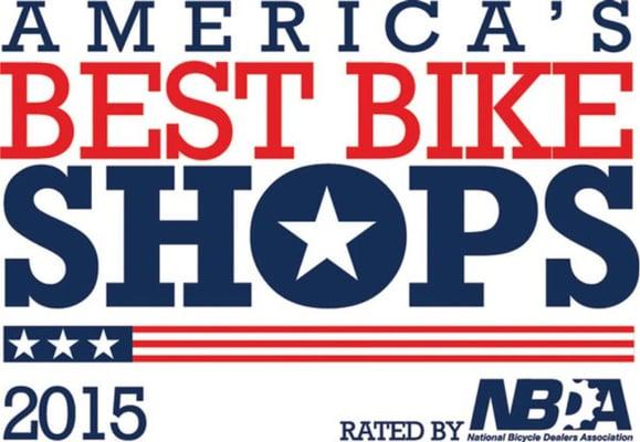 Named one of America's Best Bicycle Shops 3 years in a row - 2013, 2014, and 2015.