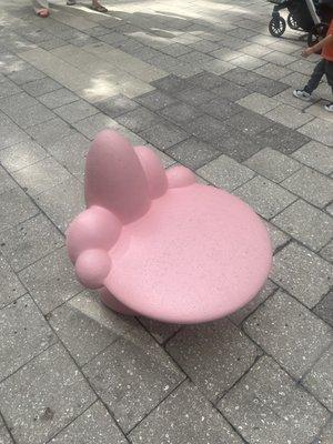 Seats around the courtyard