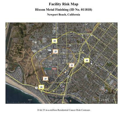 Hexavalent Chromium Pollution map