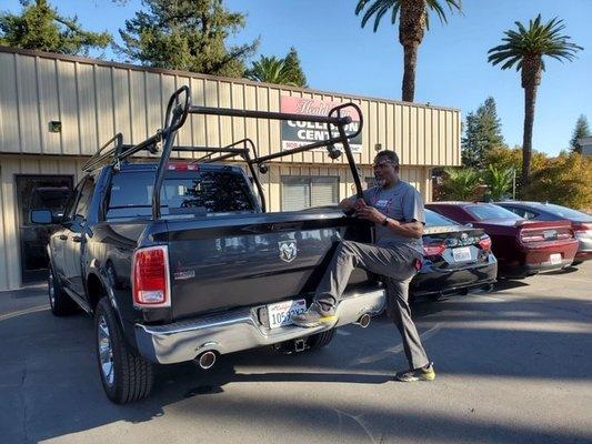 49er Superbowl champ trusts Healdsburg Collision with his truck to make is perfect