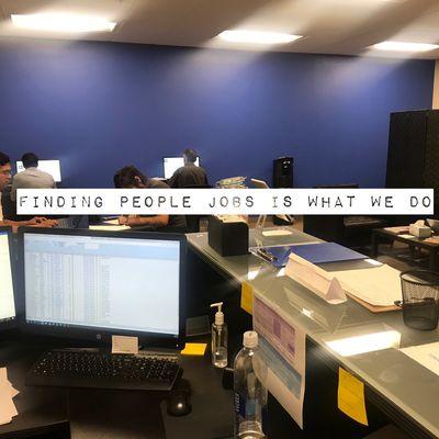 Finding people jobs