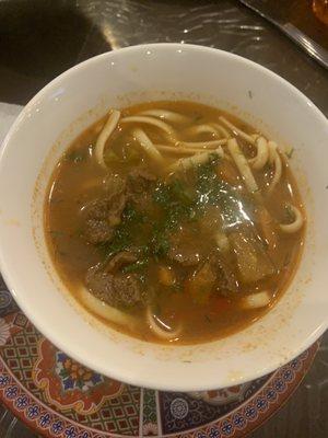 Beef noodle soup