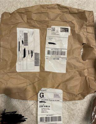 Shipping Package received from Intimissimi online order. 1 year late - Oct 2023 & Sent me wrong sizes.