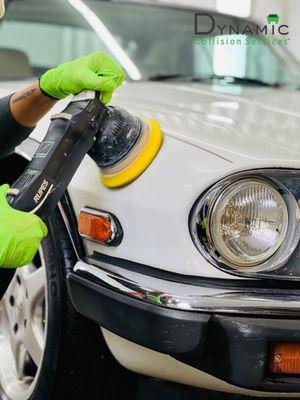 Polishing a vehicle