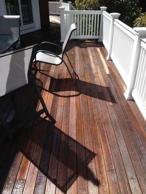 Norwell Fir deck after washing