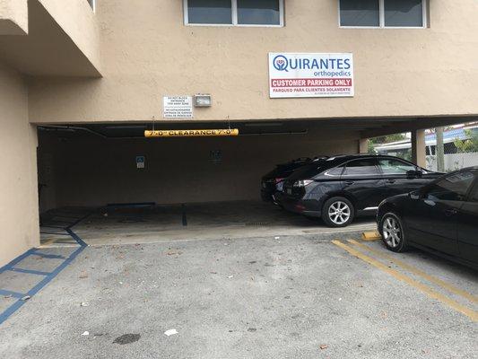 Patient/Customer parking