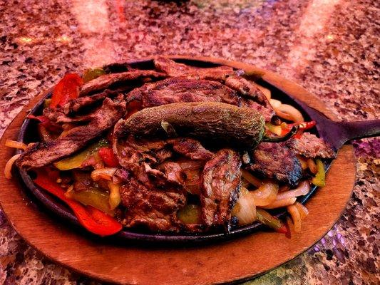 Steak Fajitas.