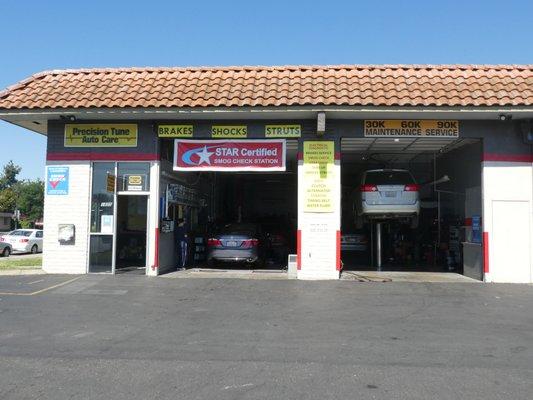 Smog, Brake & Lamp. Oil Chang. Brake Service. Tune Up