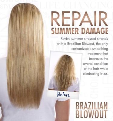 Repair Your Hair From Bleach Damage with a Brazilian Blowout!!!!