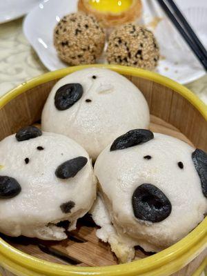 Dim Sum:  steam egg (yolk) custard buns