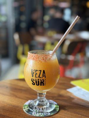 Beer margarita slushy