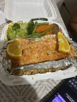 Broiled Flounder with Side