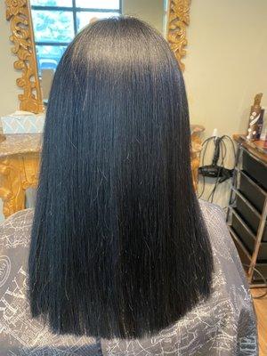 Post Keratin Protein Hair Treatment and trim