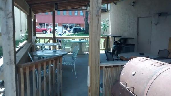 Newly built patio in the back. Right downtown.