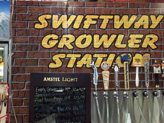 Growler station to quench your thirst.