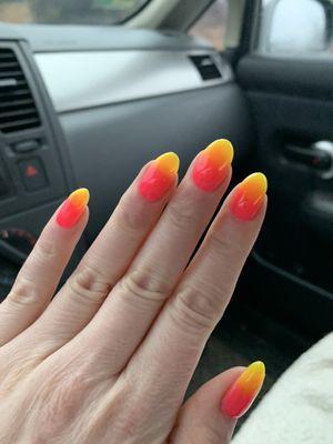 Sunset nails