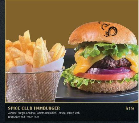 Spice Club burger