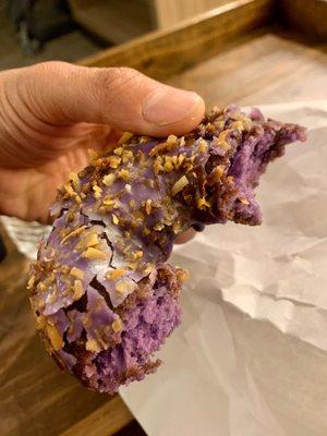 Ube Donut with Toasted Coconut (10/10 rating) SO FREAKING GOOD. Perfect ube flavor, toasted coconut adds a great crunch