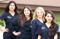 Front office staff Alondra, Alicia, Taylor, and Itcel- California Skin & Laser Center