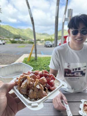 Spicy Ahi and Hawaiian large