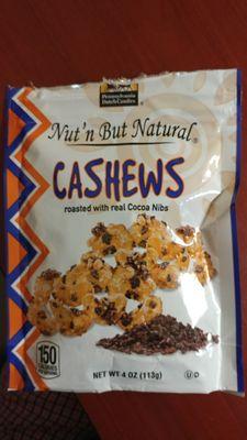 Warrell-manufactured Cashews with Cocoa Nibs